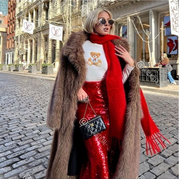 NWT ZARA Zara high waistβSEQUIN MIDI SKIRT ZW COLLECTION - Picture 1 of 9